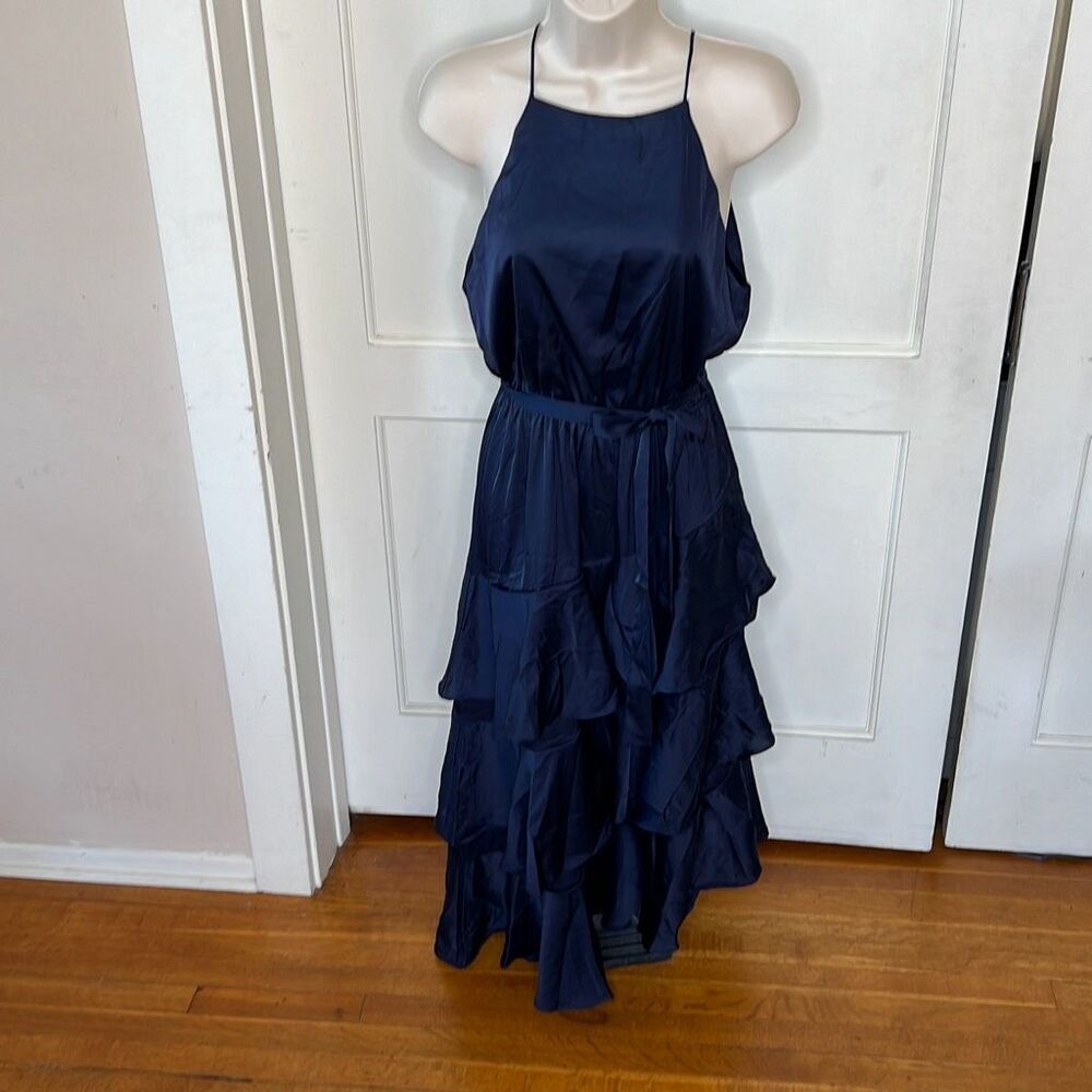 Petal & Pup SEYCHELLE DRESS - NAVY Ruffle Tiered Size 10 Nwot